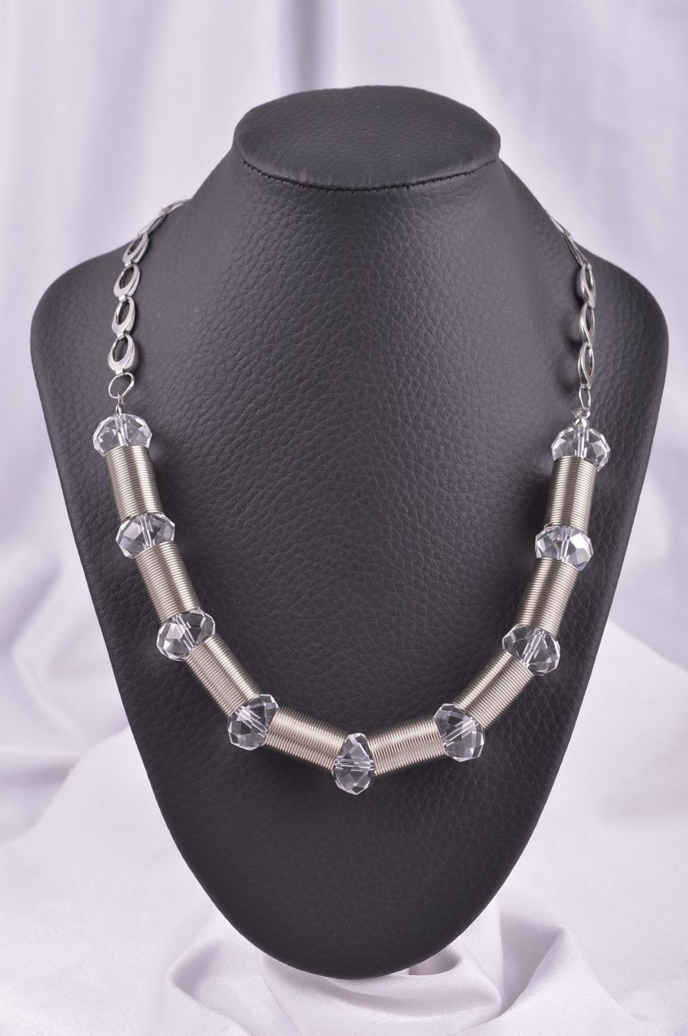 Handmade elegant necklace unusual elite jewelry cute present for women photo 1