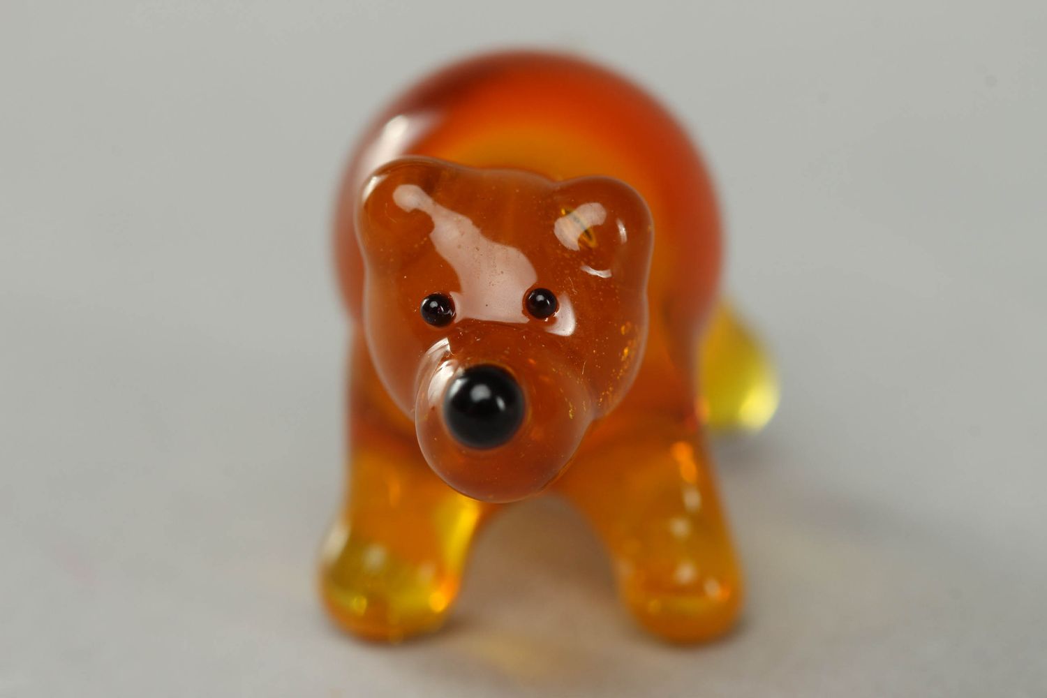 Beautiful glass figurine Bear photo 2
