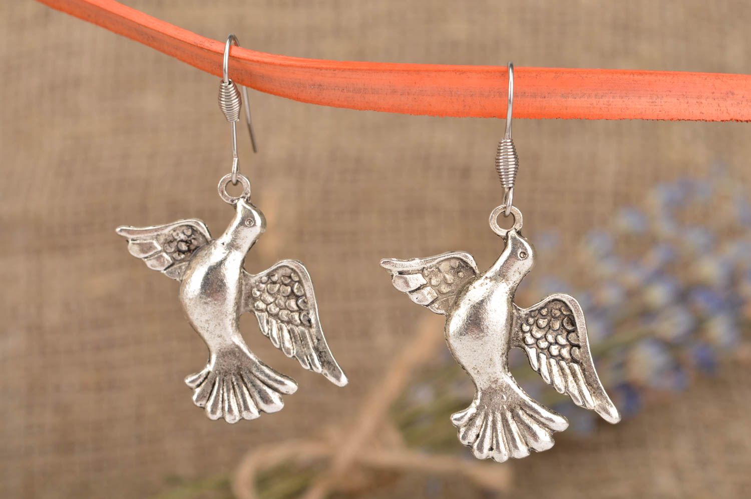 Beautiful handmade metal earrings stylish earrings for girls gifts for her photo 1