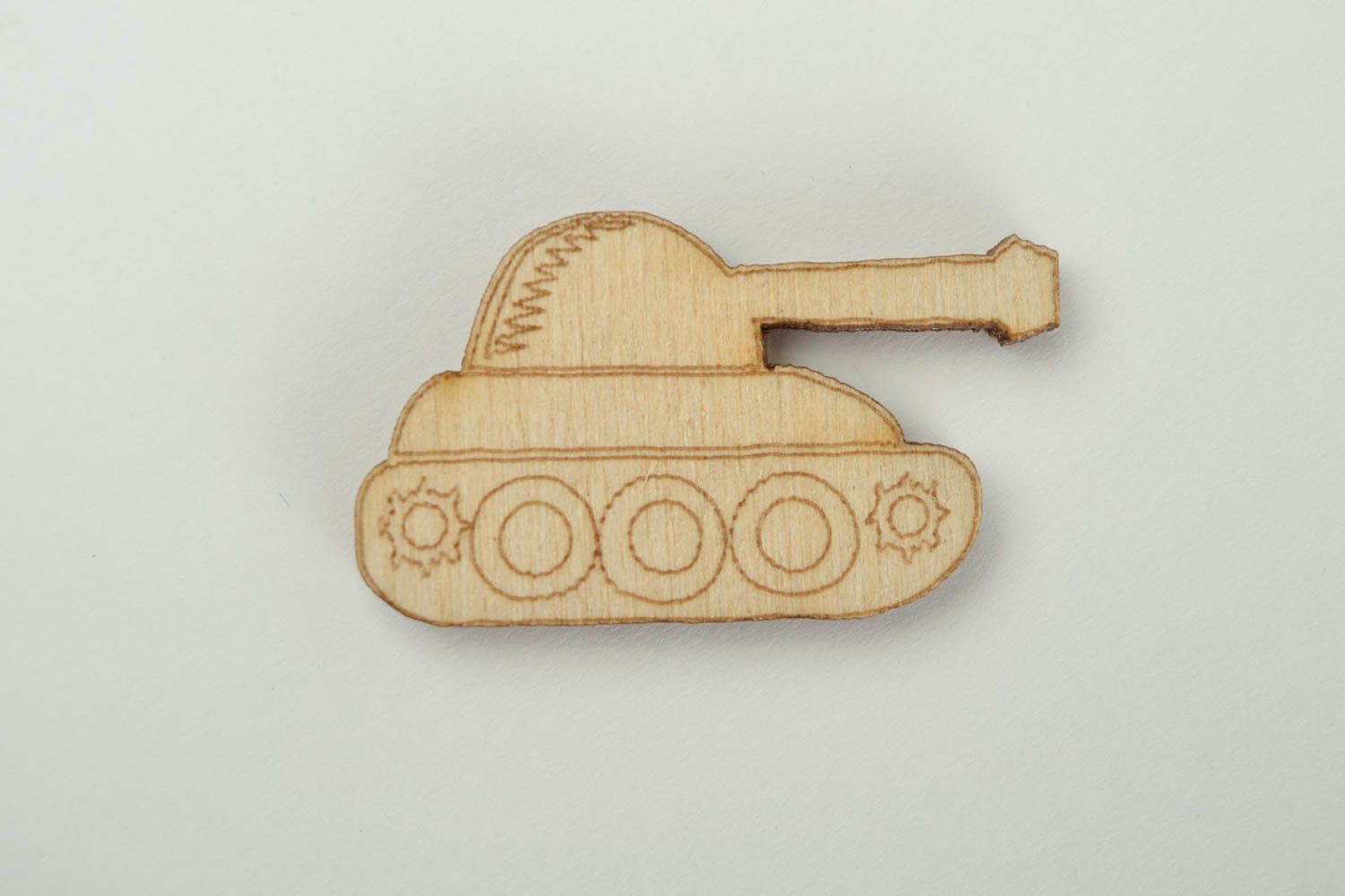 Handgemachte Holz Figur Panzer klein Holzrohling zum Bemalen Miniatur Figur foto 2