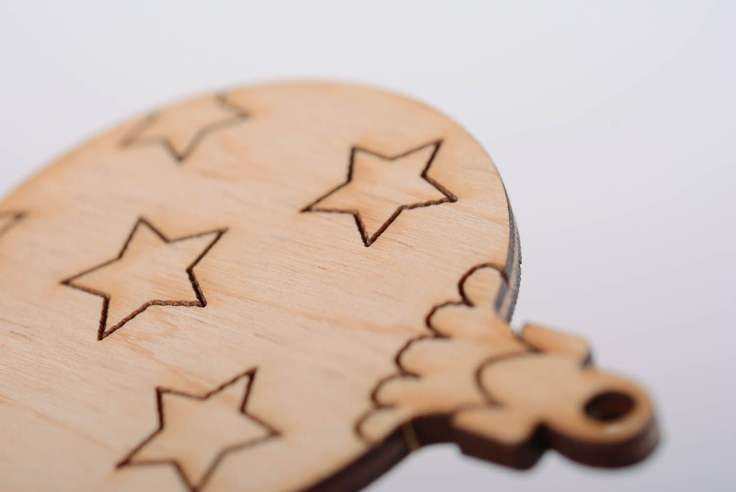 Roh Figur für Magnet aus Holz Christbaumkugel foto 5