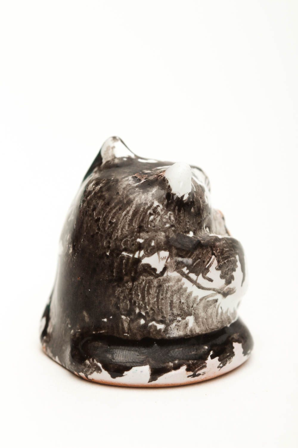 Фигурка из глины керамика ручной работы коллекционный наперсток в виде животных фото 3