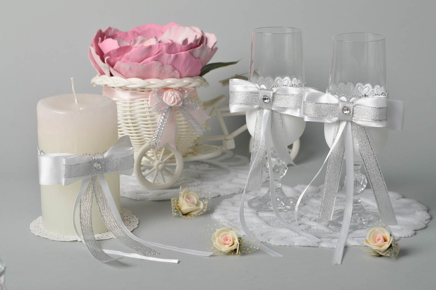 Handmade glasses for wedding unusual candle for wedding handmade candle photo 1