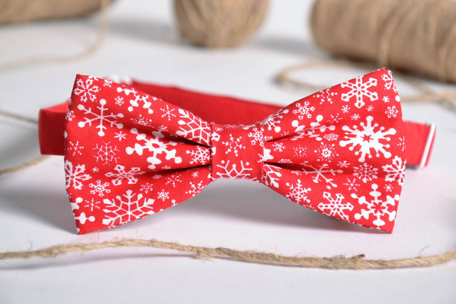 Рождественский галстук-бабочка  фото 1