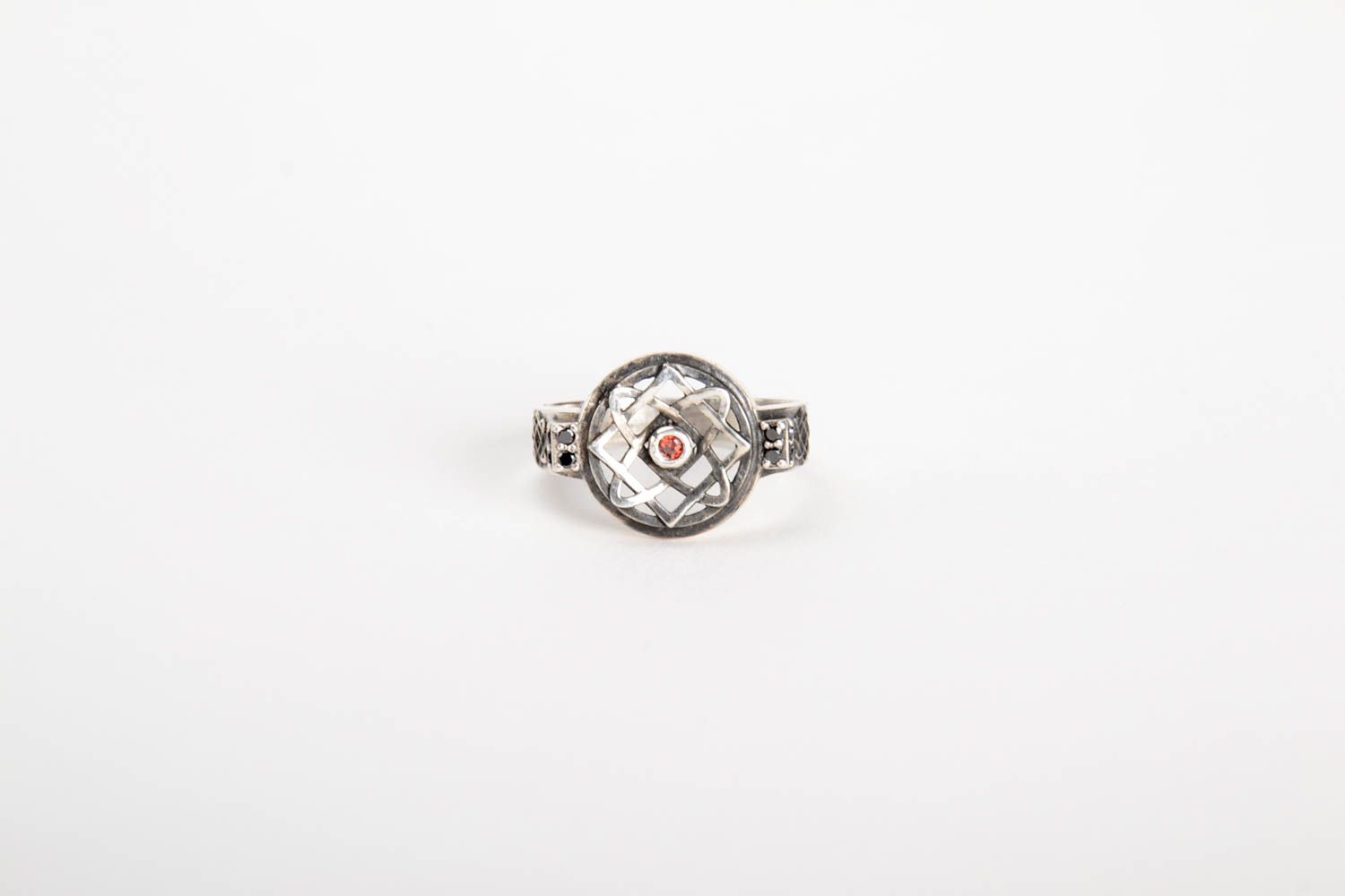 Мужское серебряное кольцо ручной работы красивое кольцо ювелирное изделие фото 4