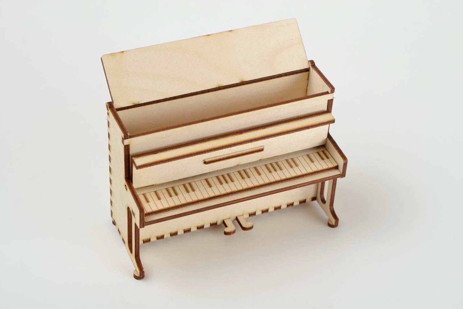 Figura para pintar decoración creativa piano artesanal regalo original foto 4