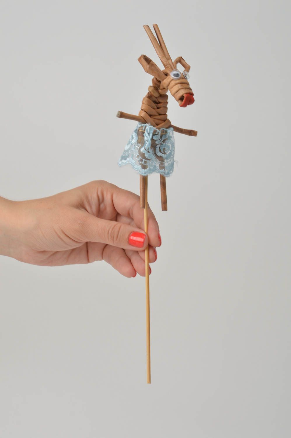 Игрушка ручной работы декор для дома интерьерная игрушка из бумаги Коза фото 2