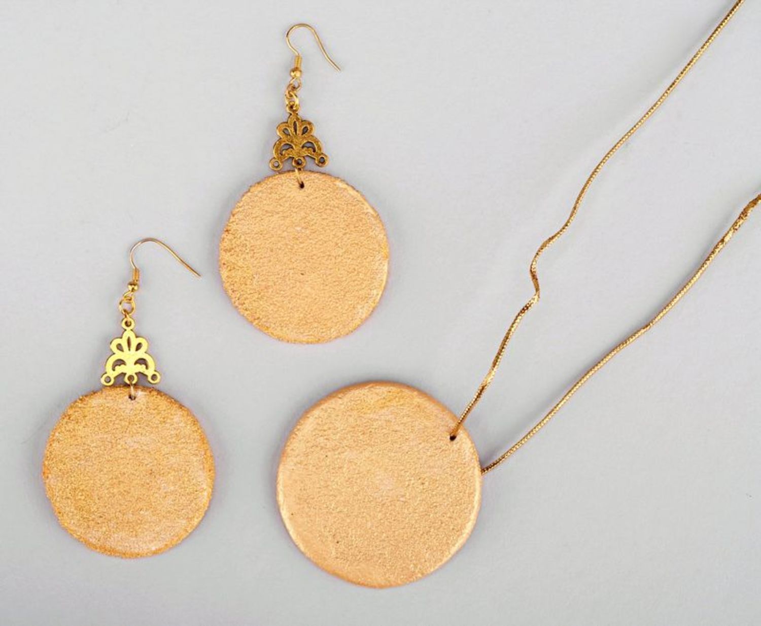 Jewelry set earrings and pendant Wealth photo 3
