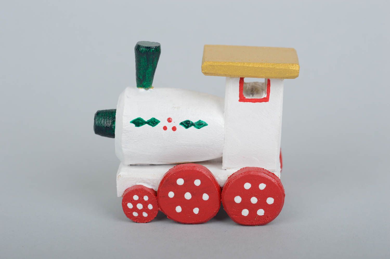 Игрушка ручной работы игрушка из дерева локомотив фигурка из дерева декор фото 5