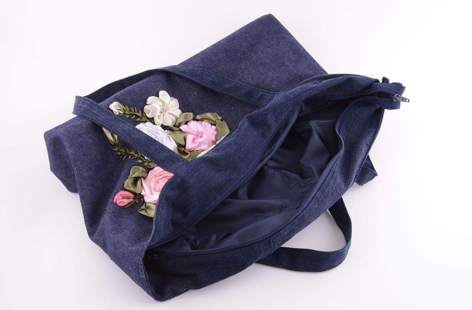 Designer Tasche handmade Stoff Tragetasche Damen Accessoire Geschenk für Damen foto 4