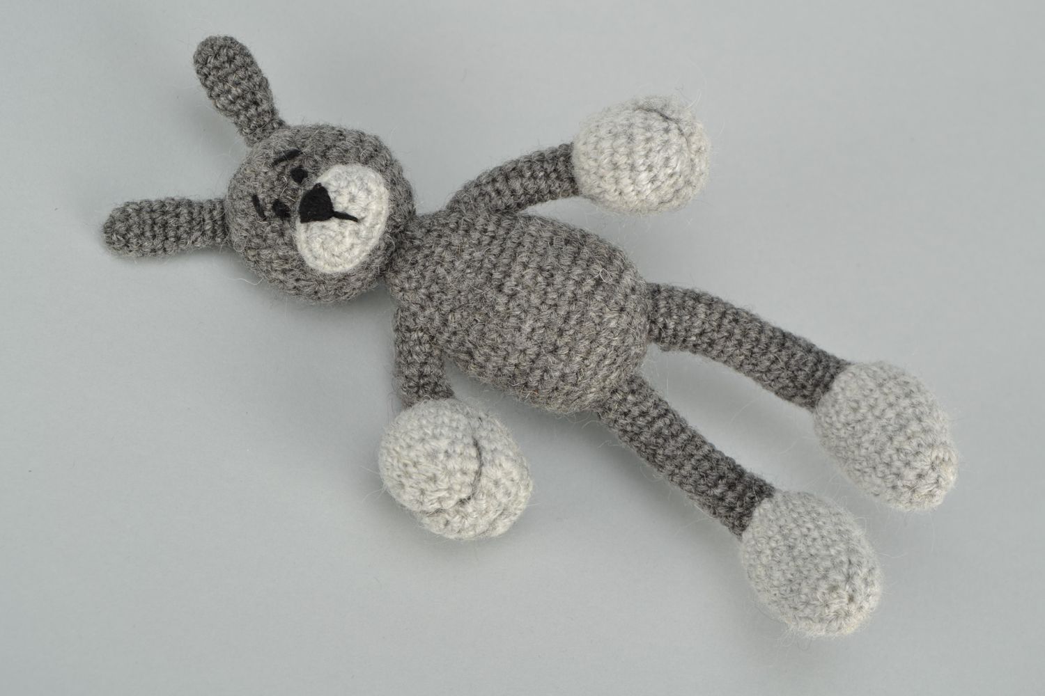 Soft crochet woolen toy Rabbit photo 2