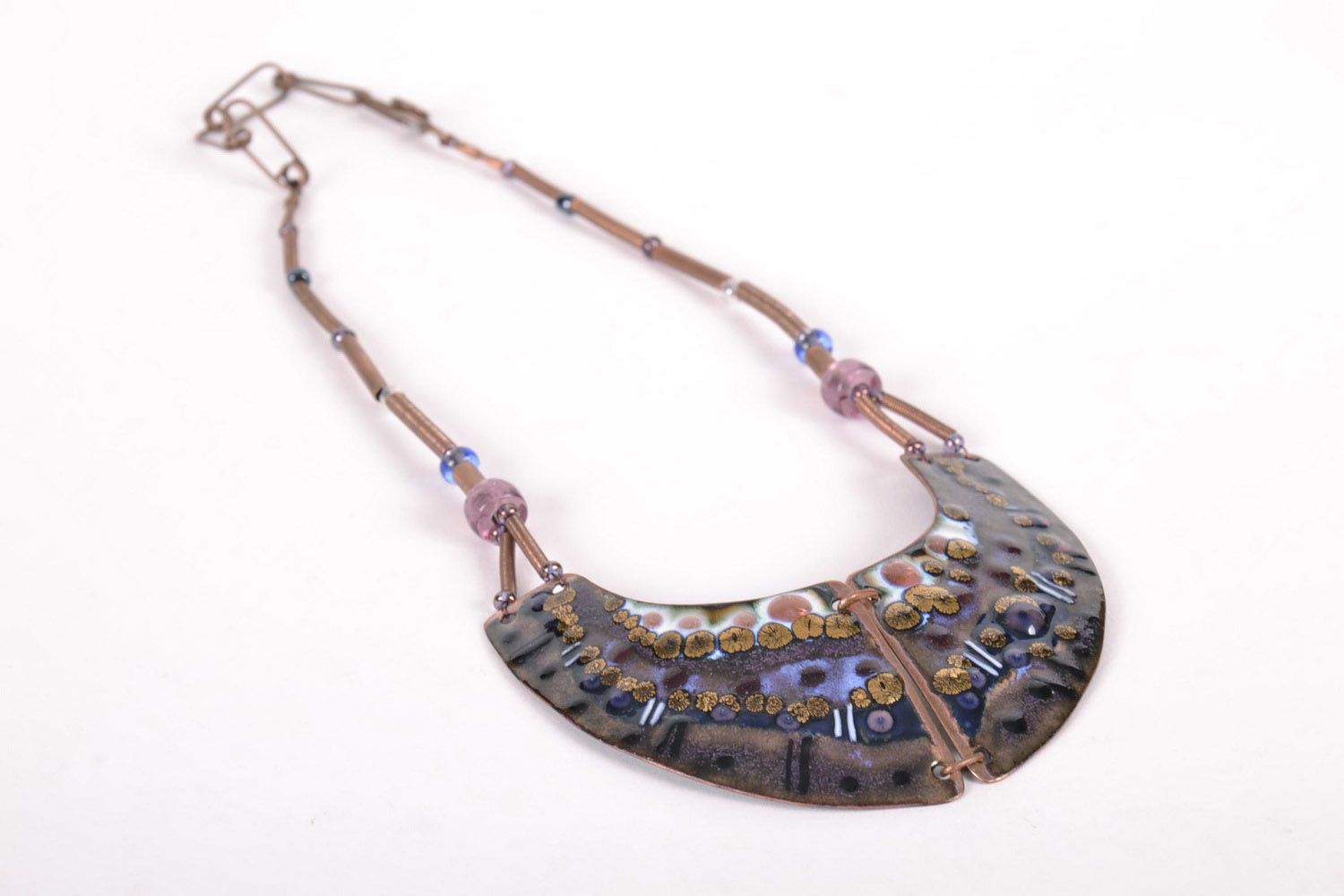 Copper necklace Fiolet photo 4