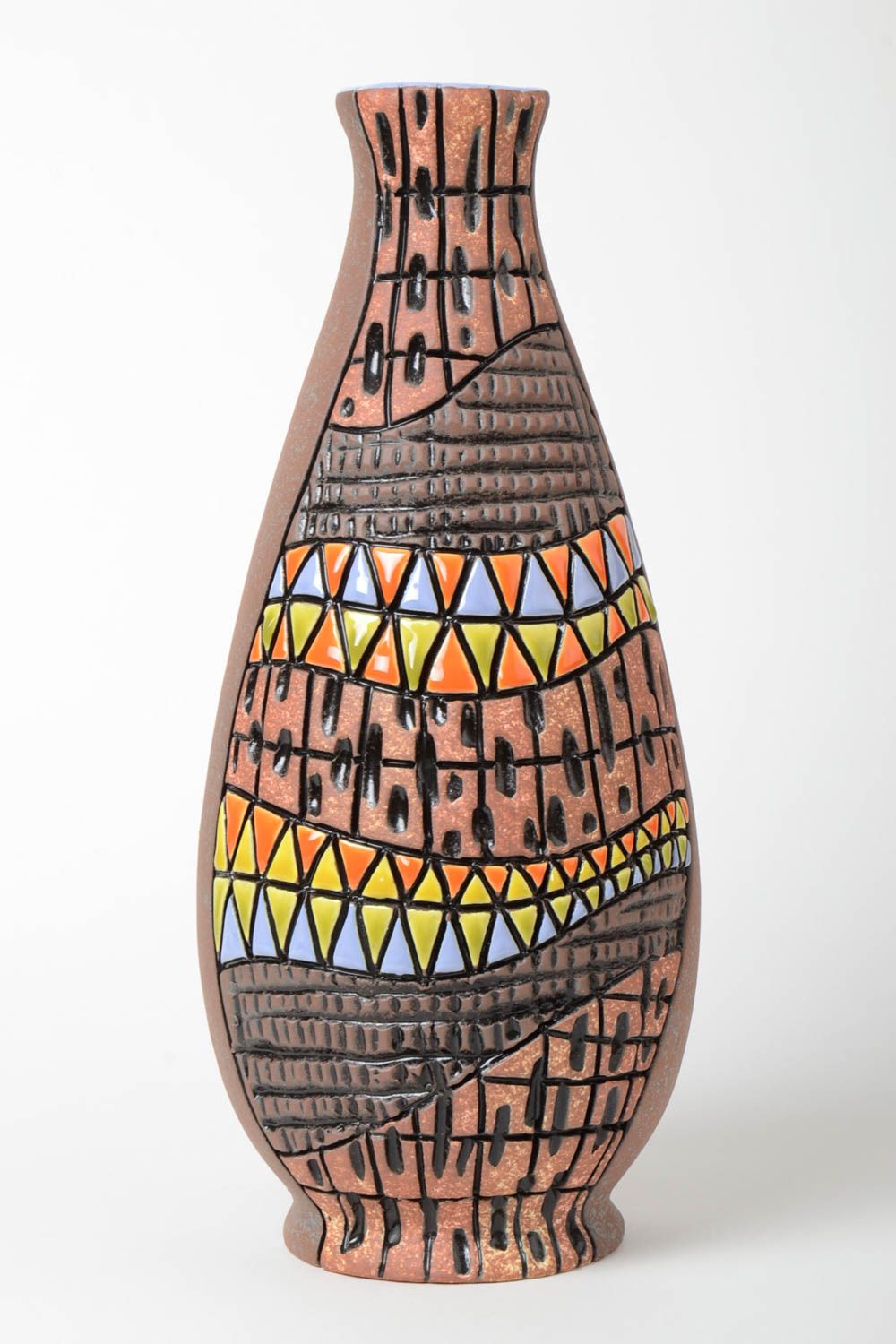 Dekorative Vase aus Porzellan mit Bemalung Handarbeit 1500 ml Haus Schmuck foto 2