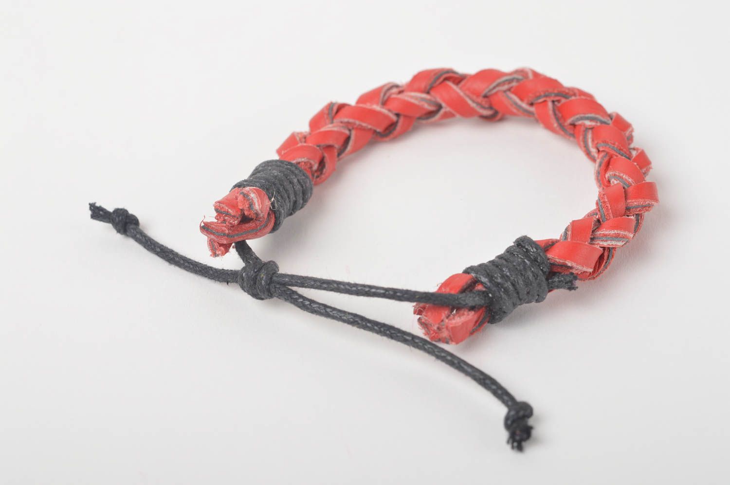 Beautiful handmade braided leather bracelet cool jewelry bracelet designs photo 2