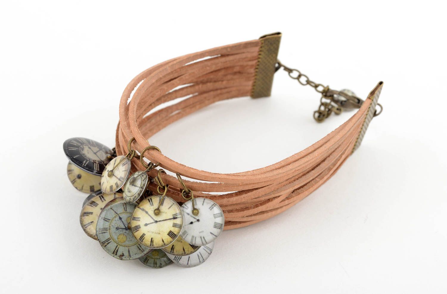 Beautiful handmade leather bracelet cord bracelet cool jewelry designs photo 2