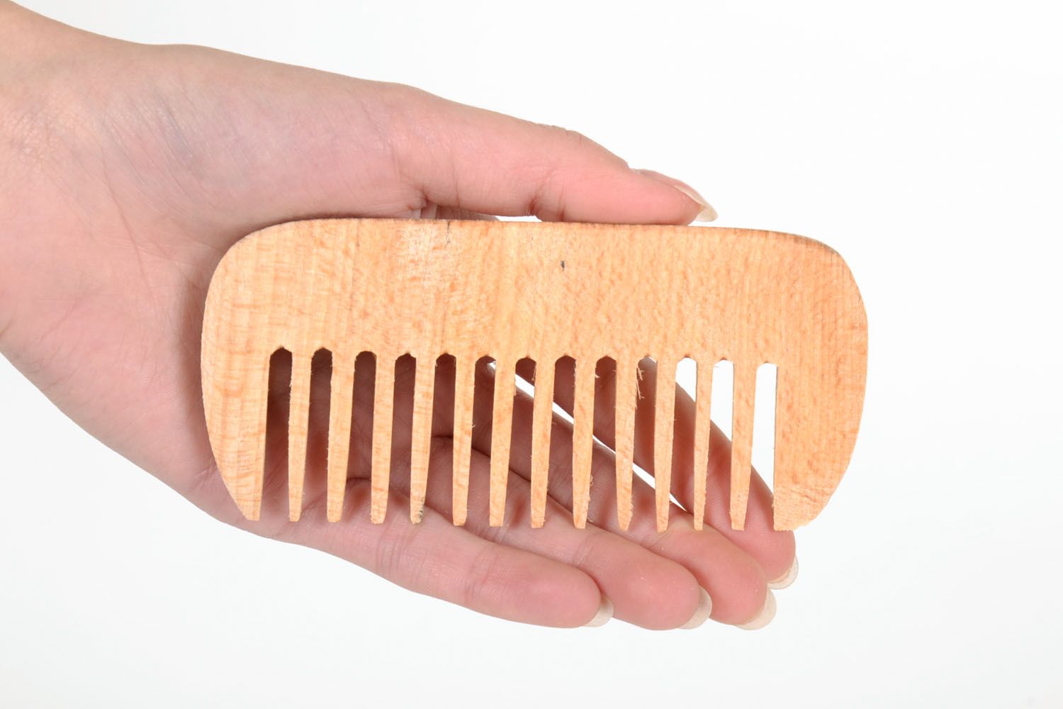 Wooden hair comb photo 5