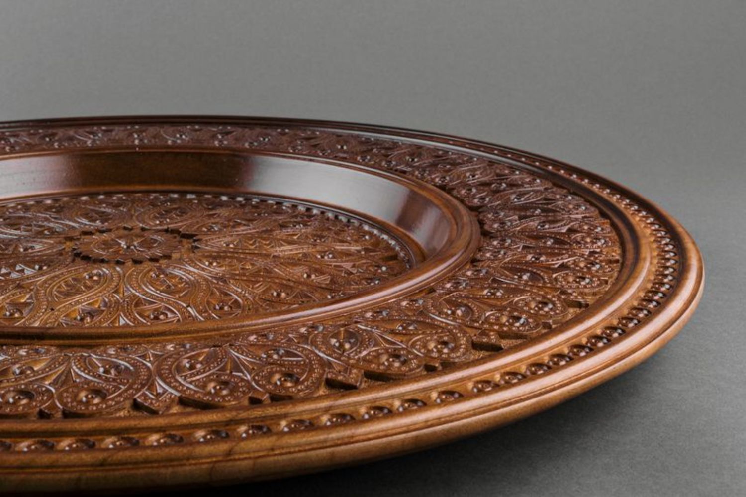 Beautiful carved plate photo 2