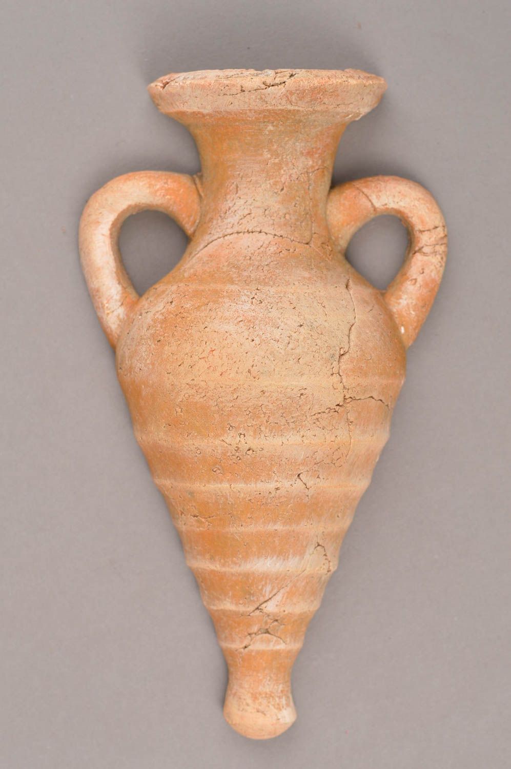 Глиняное панно в виде вазы ручной работы авторское красивое под старину фото 9
