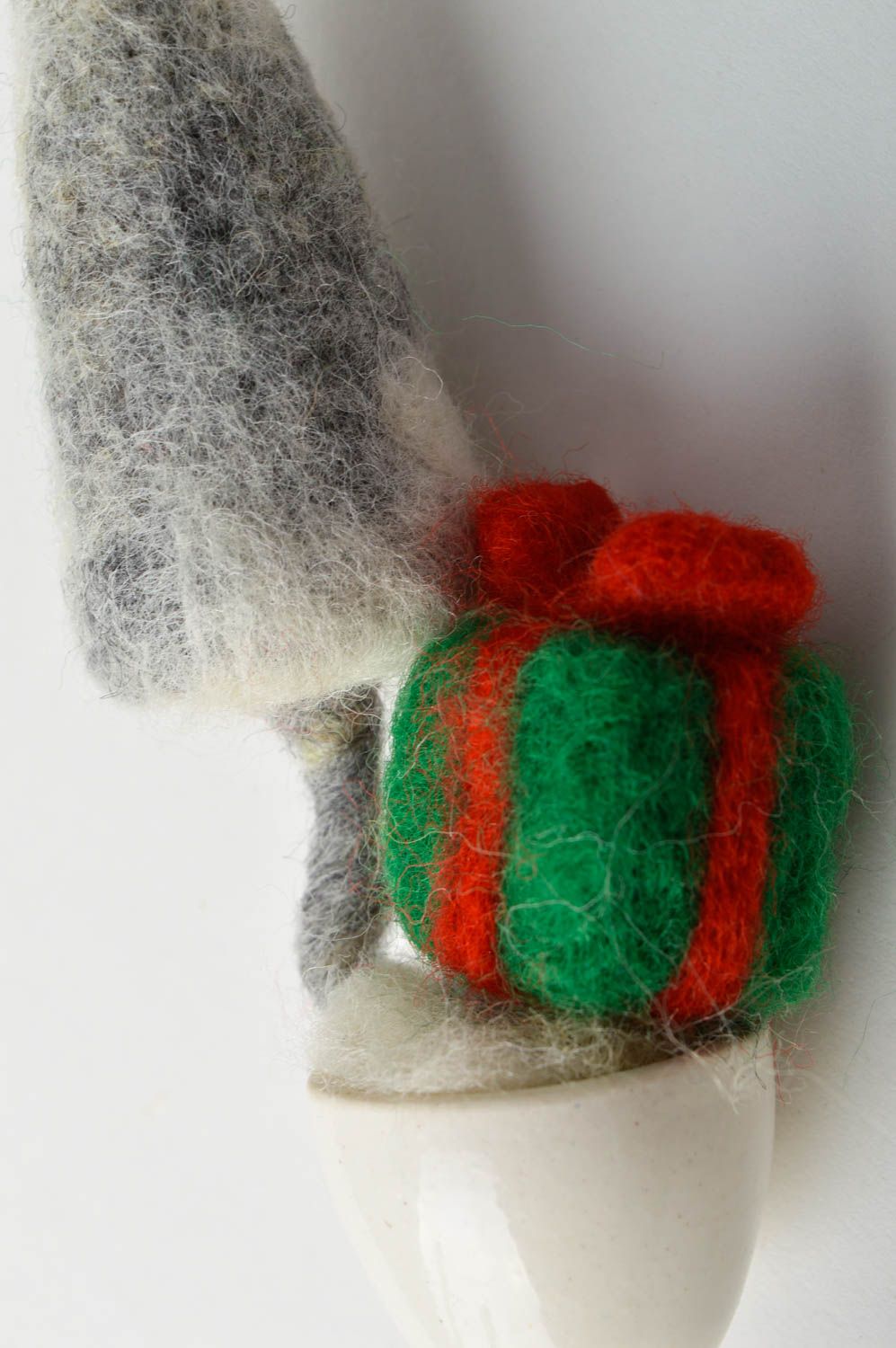 Jouet en laine feutrée Peluche faite main sapin original Cadeau pour enfant photo 4