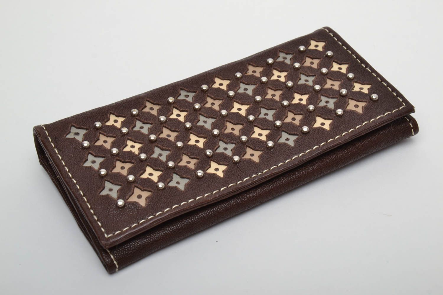 Unusual genuine leather wallet photo 2