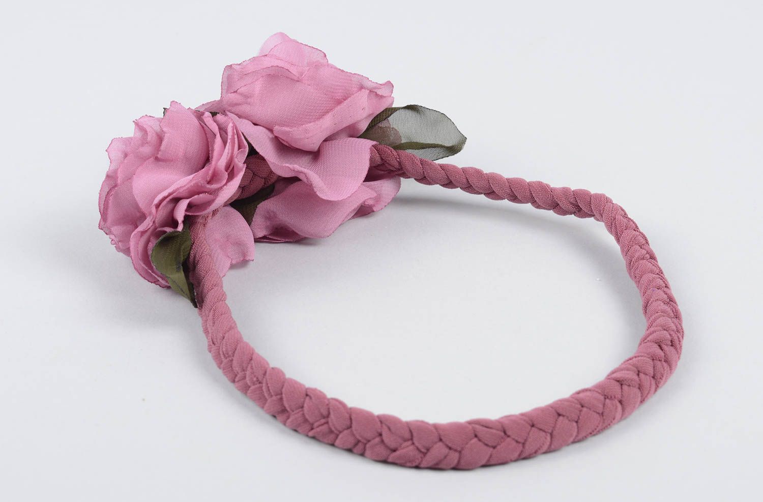 Handgemacht Haarband mit Blume Haar Accessoire Haarschmuck Blüte in Lila foto 2