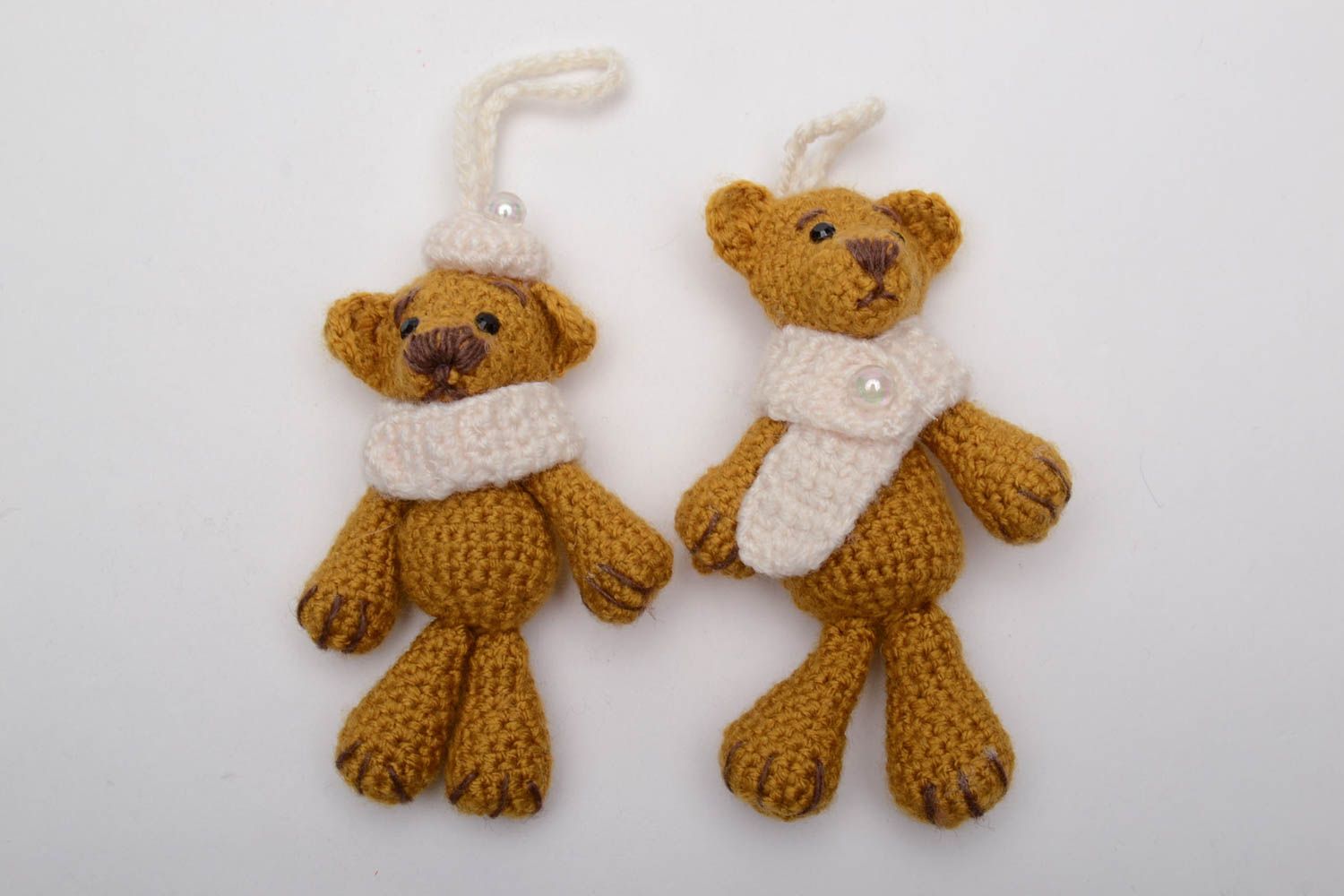 Crochet thread interior pendants Bear Cubs photo 4