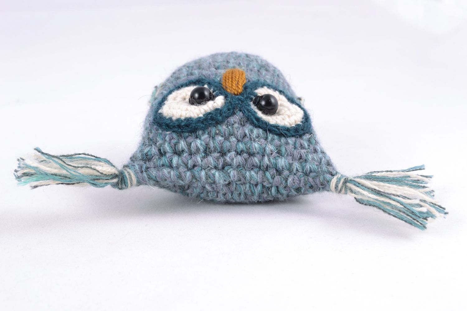 Handmade crochet toy owl photo 5