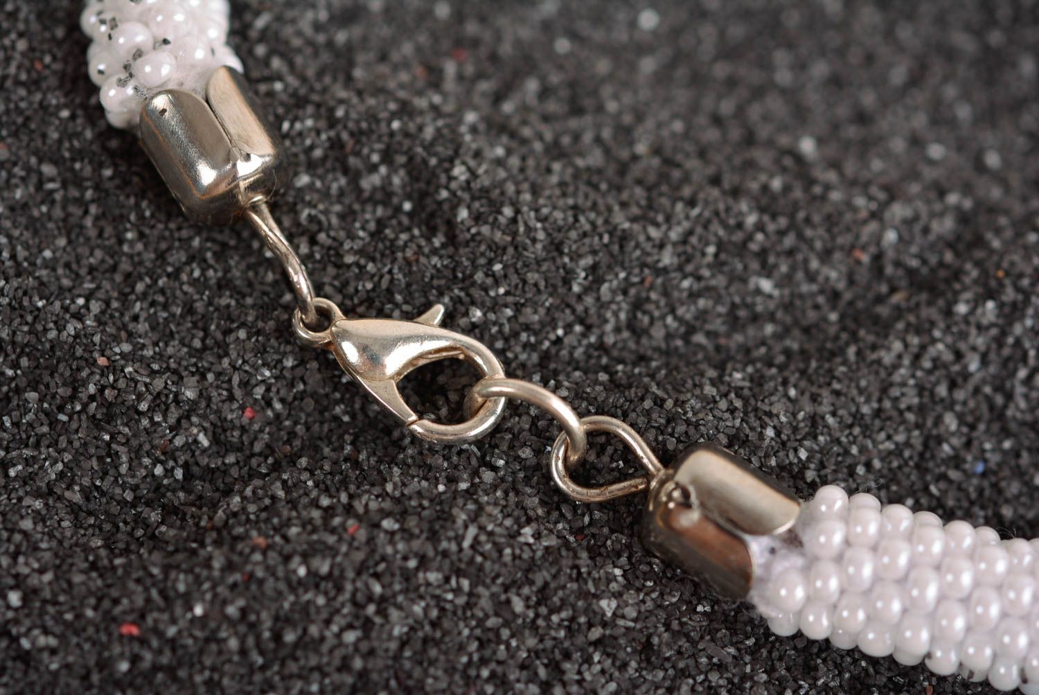 Handmade beaded necklace stylish necklace with nacreous pendant cute necklace photo 5
