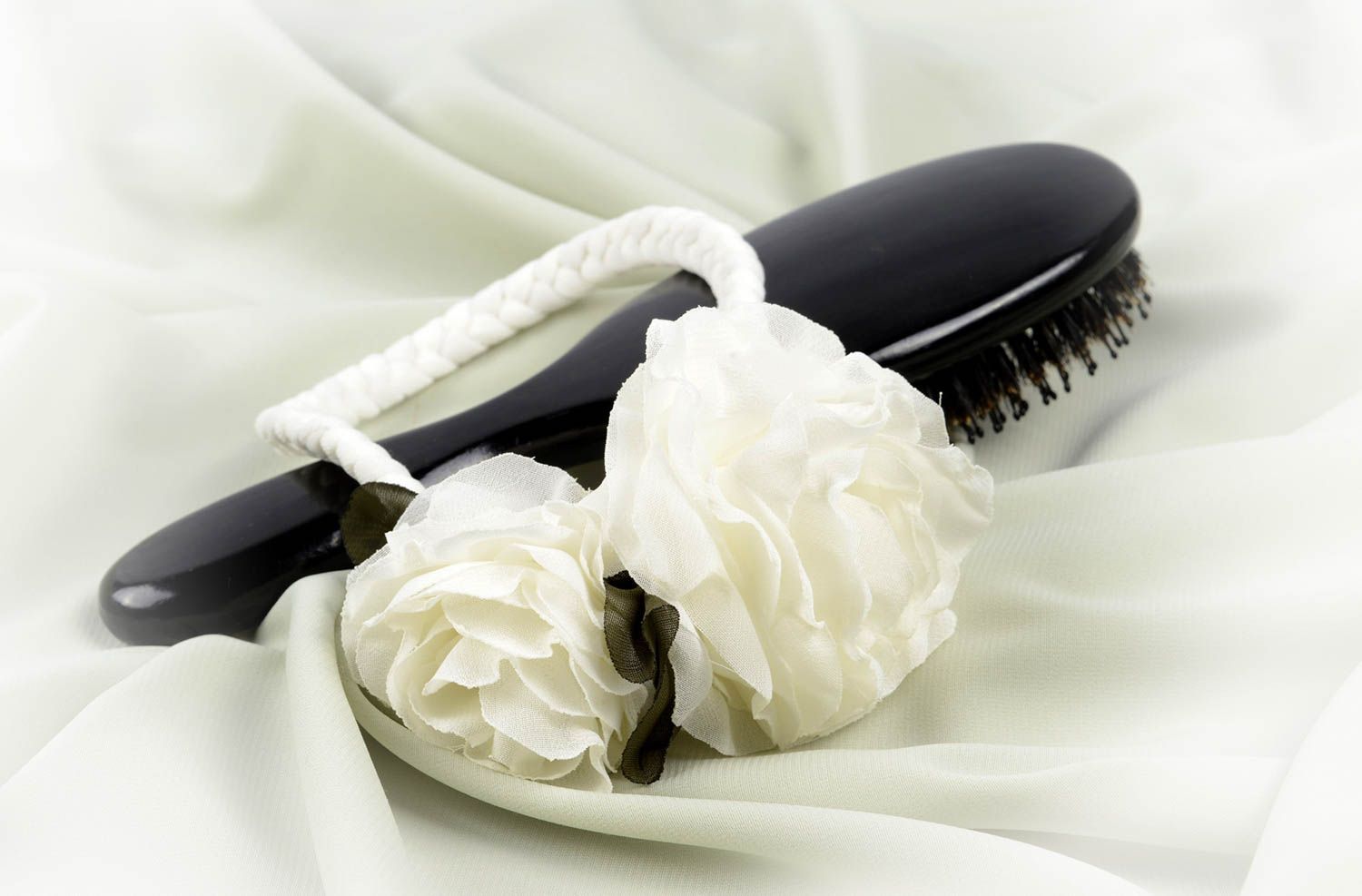 Niedliches Haarband mit Blume handmade Designer Schmuck Accessoire für Haare  foto 5