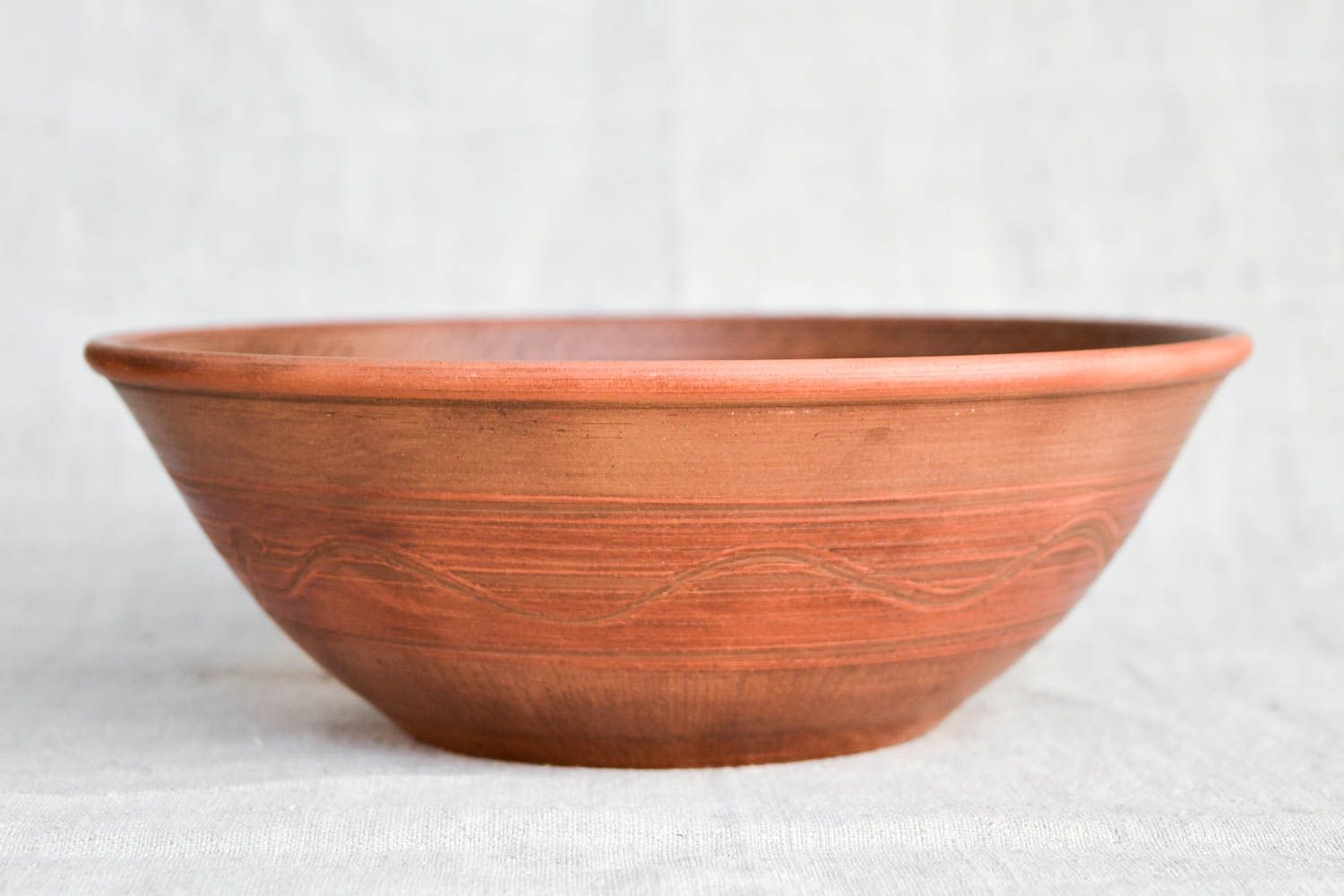 Handmade ceramic plate pottery bowl serving plate salad bowl kitchen decor photo 3