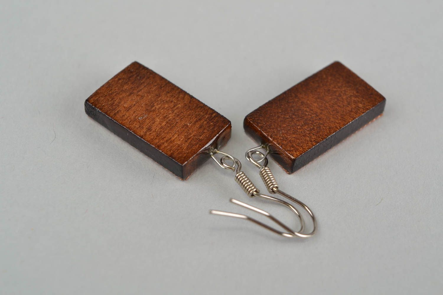 Handmade wooden earrings fashion accessories beautiful jewellery gifts for her photo 5