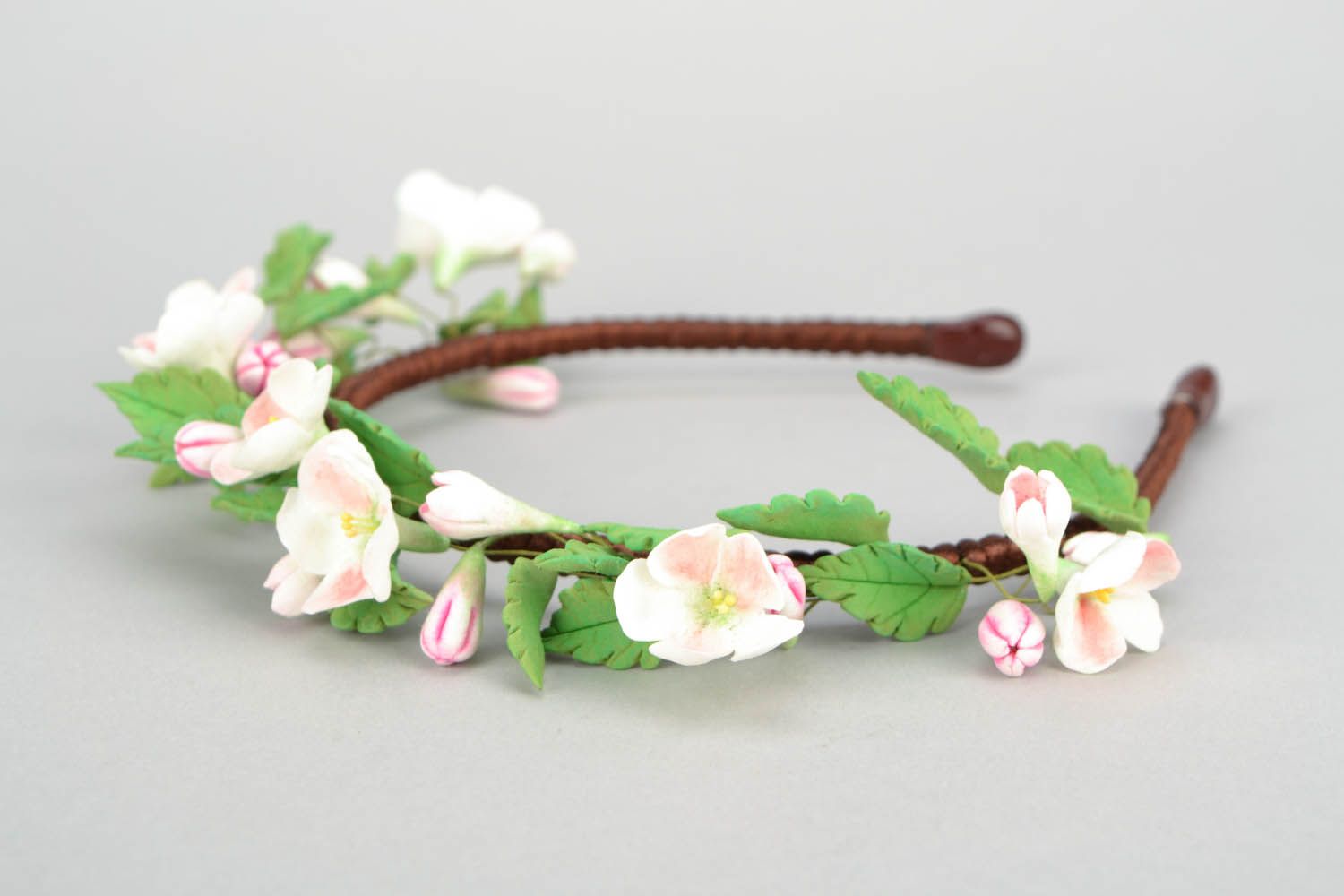 Handmade floral headband photo 4