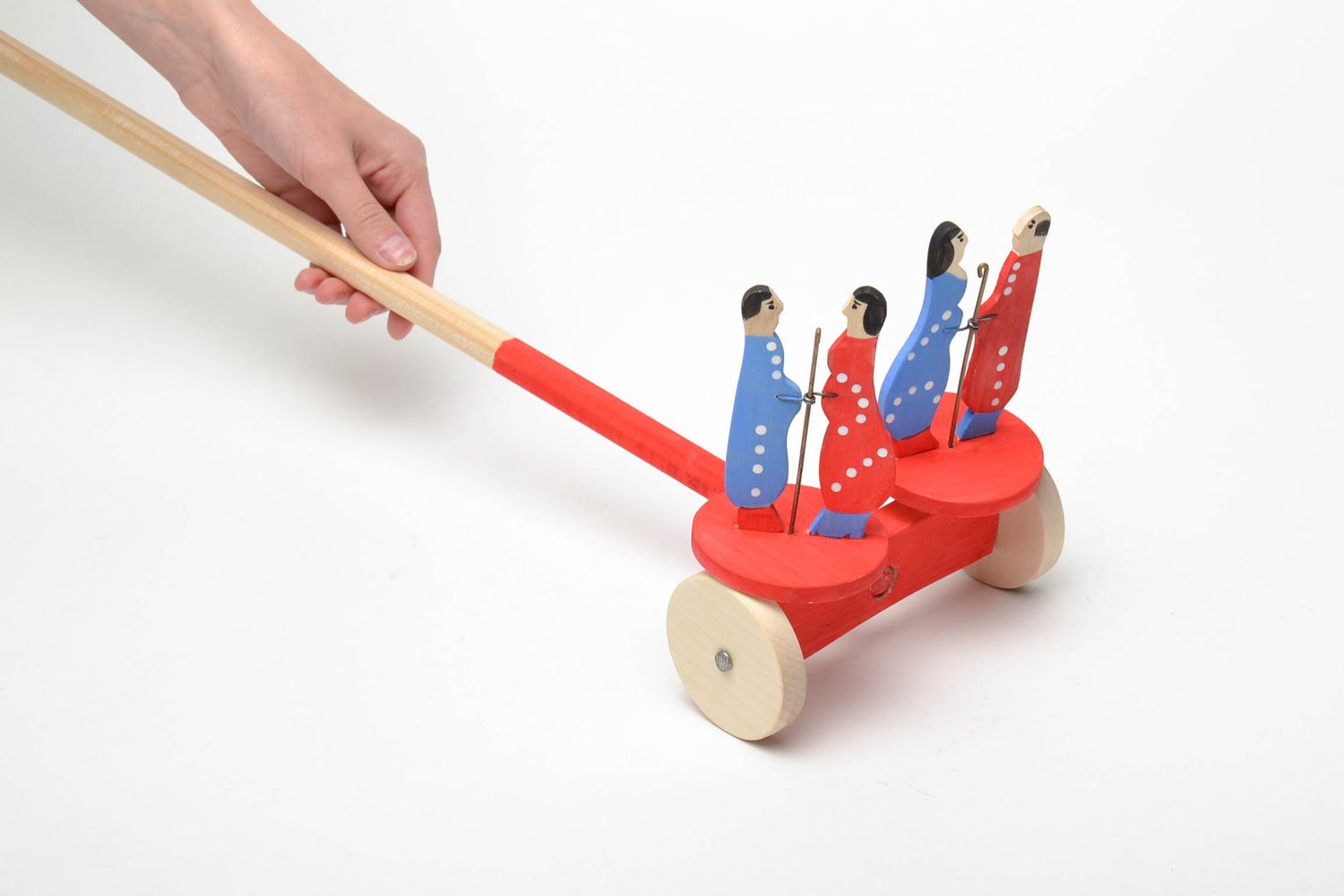 Wooden wheeled toy Citizens photo 5