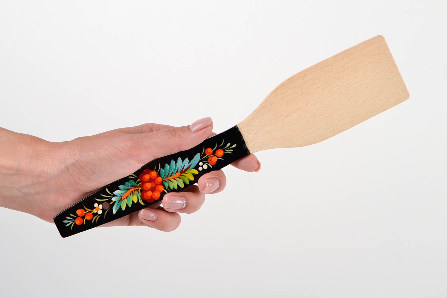 Handmade wooden spatula eco friendly spatula wooden cooking tools gift ideas photo 2