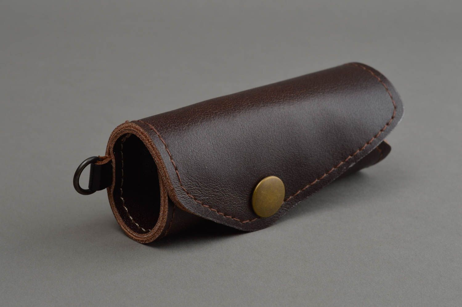 Small handmade leather key case unusual leather key purse fashion accessories photo 2