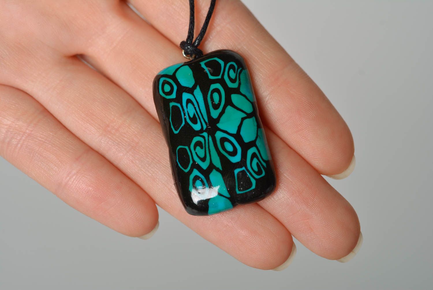 Homemade jewelry charm necklace pendant necklace polymer clay gifts for women photo 5