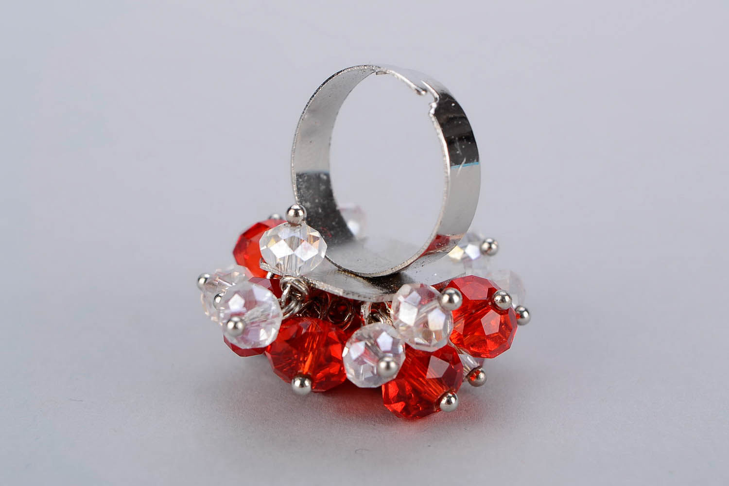 Ring with Czech crystal photo 4