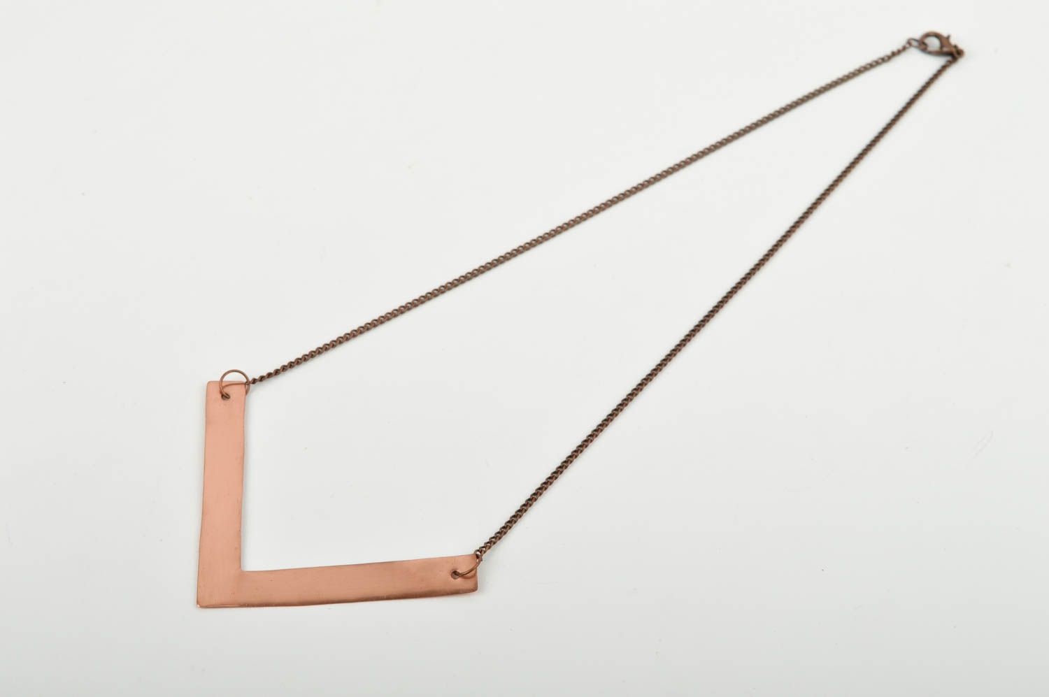 Handmade designer copper pendant unusual pendant on chain gift for her photo 3
