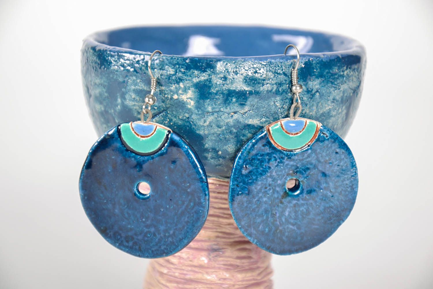 Ceramic earrings  photo 1
