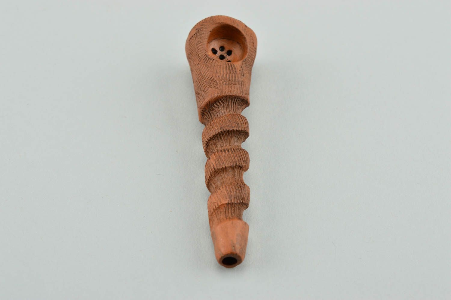 Pipa de barro hecha a mano accesorio para fumador regalo para hombre estiloso foto 5