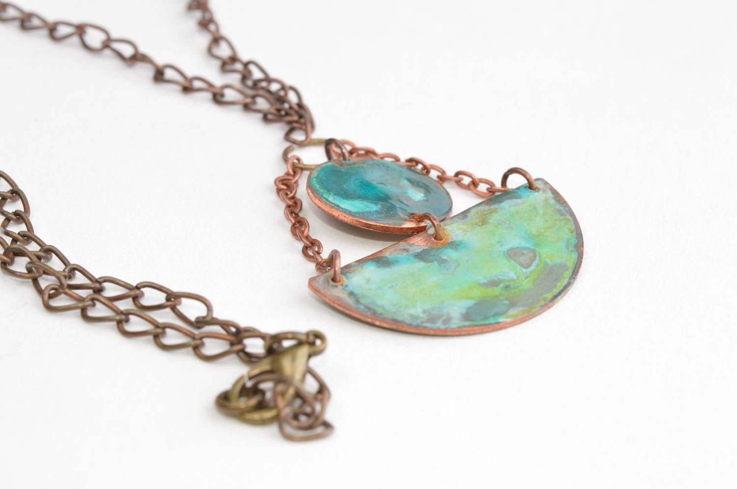 Copper necklace handmade designer necklace chain necklace copper jewelry photo 4