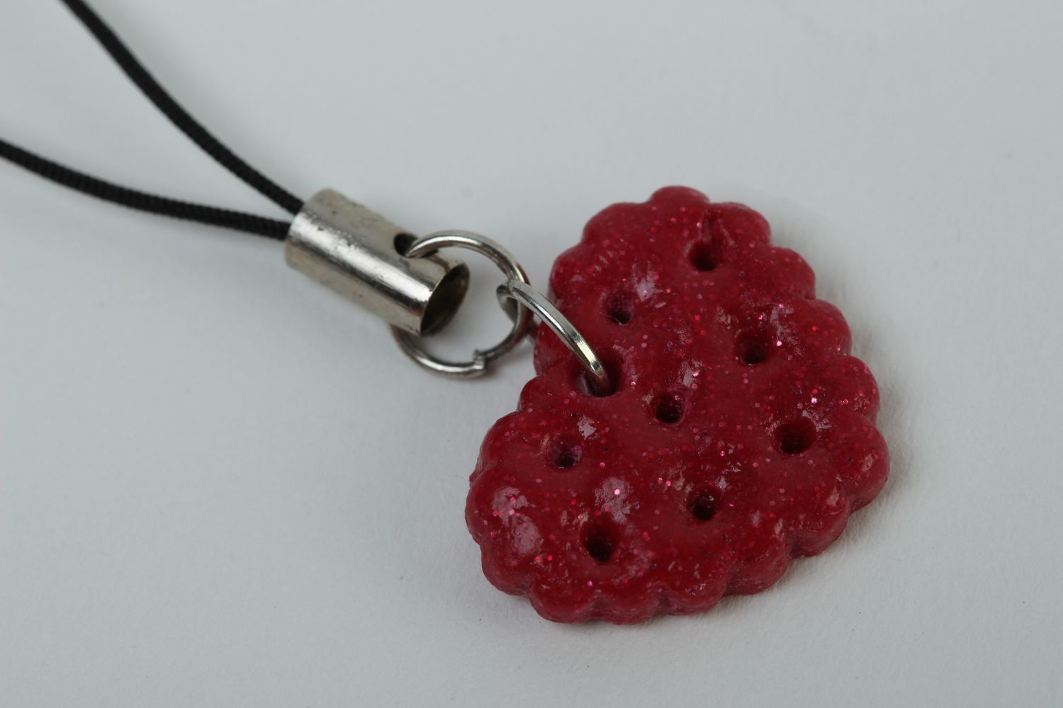 Llavero artesanal accesorio para llaves y móviles regalo original corazón foto 3
