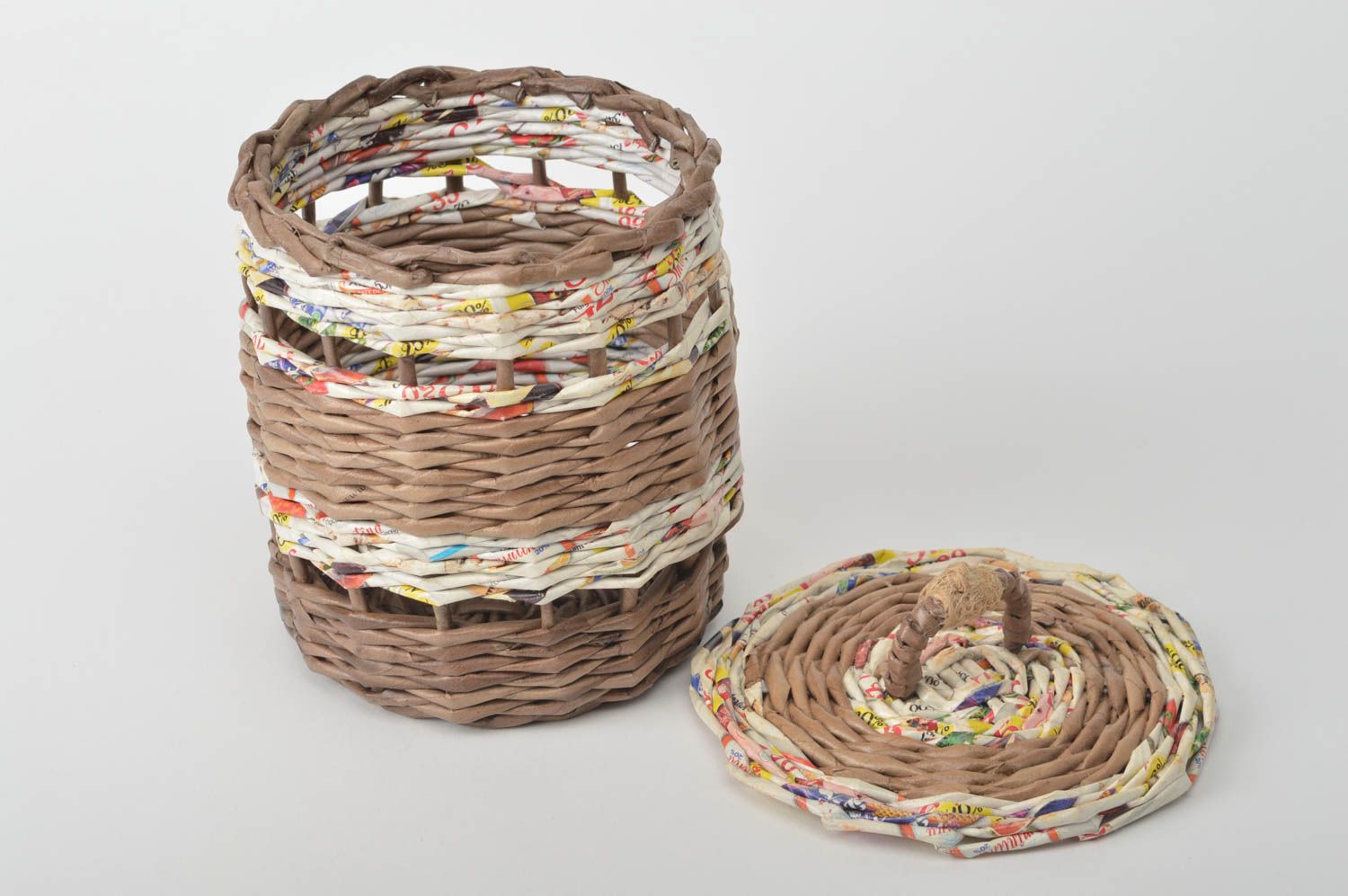 Handmade woven basket stylish decorative basket designer home ideas cute basket photo 3