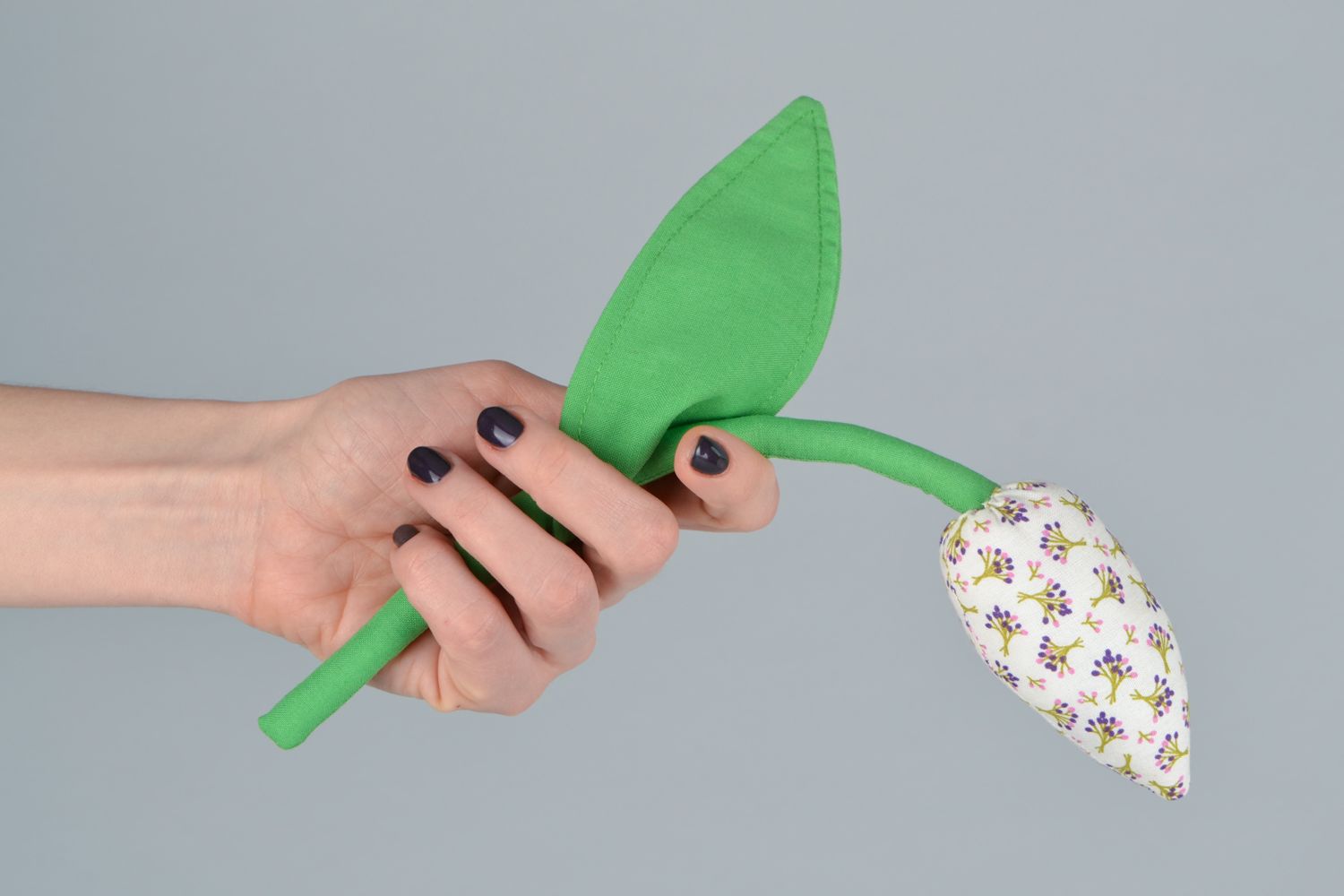 Fleur en coton molle faite main Tulipe photo 2