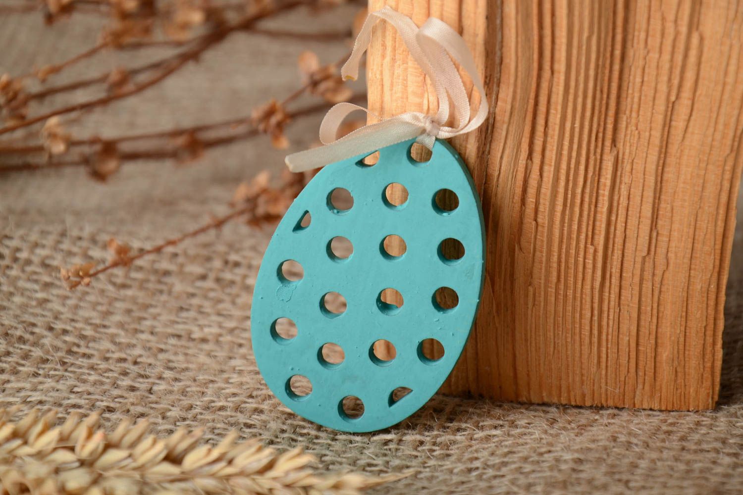 Plywood craft blank Easter egg photo 1