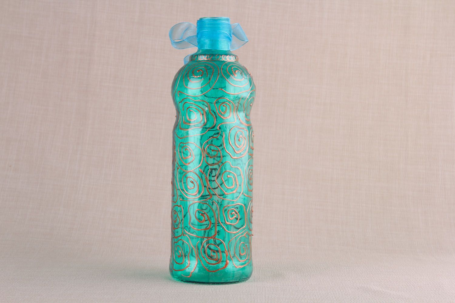 Декоративная бутылка с росписью фото 2