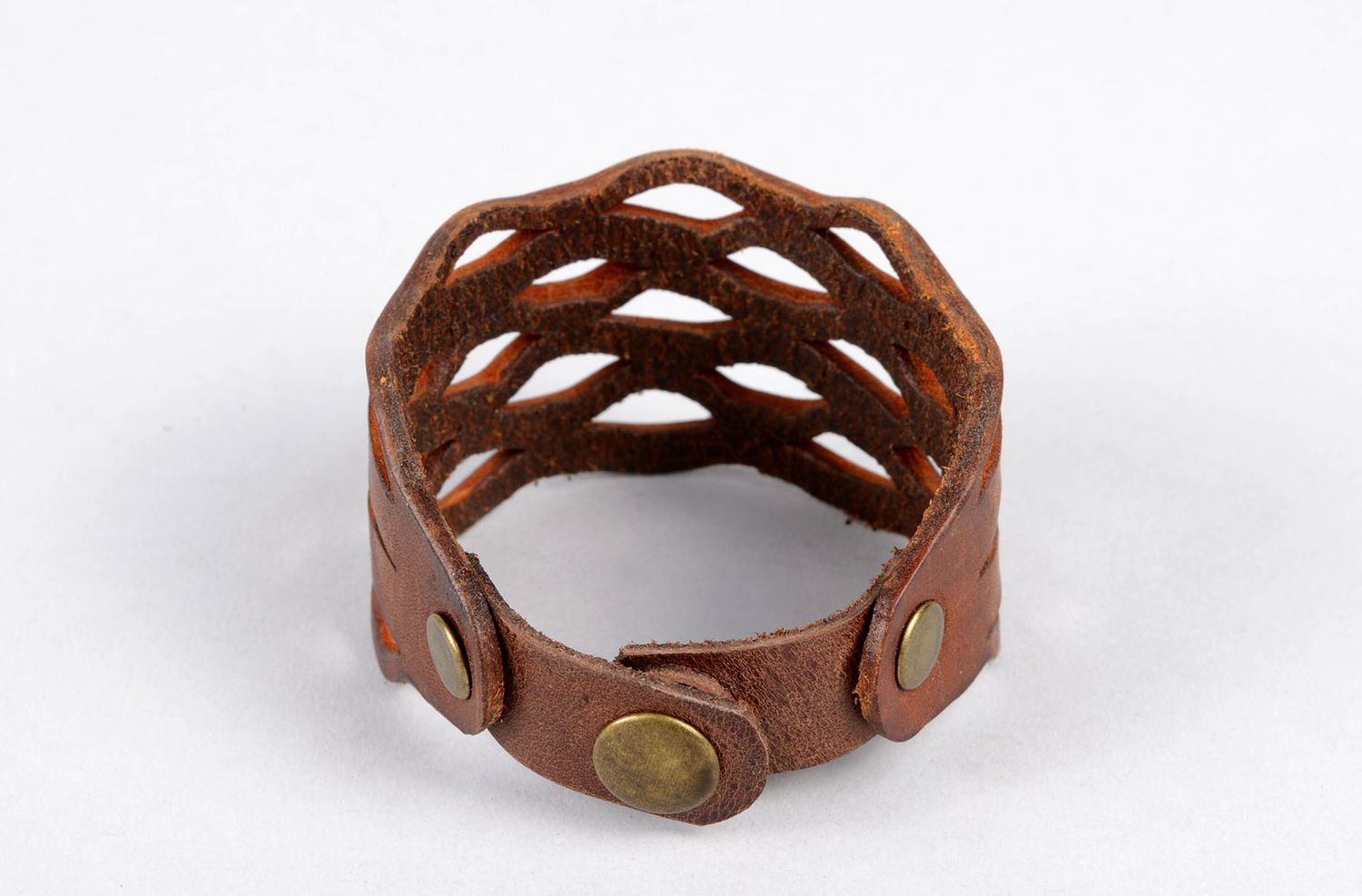 Handmade leather wrap bracelet leather bracelets for women designer accessories photo 3