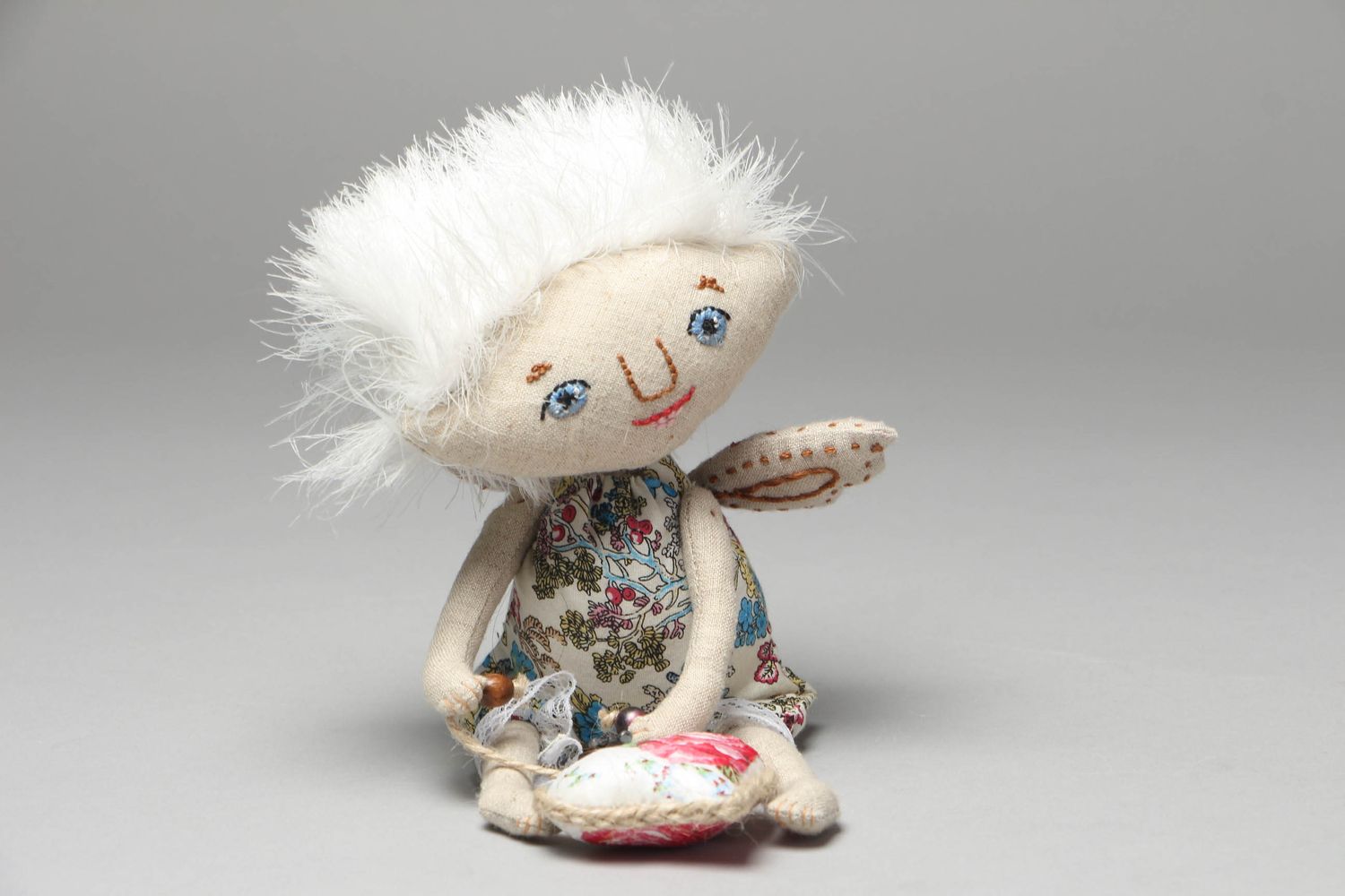 Авторская кукла текстильная для интерьера Ангел  фото 1