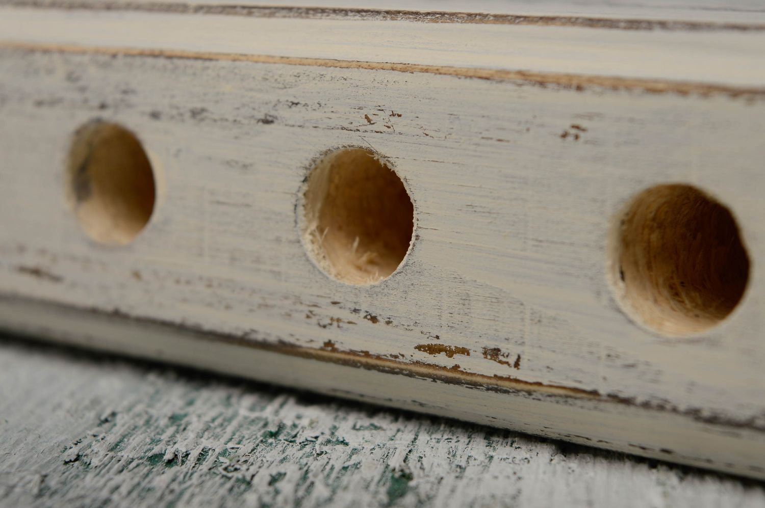 Lapicero de madera con decoupage foto 5