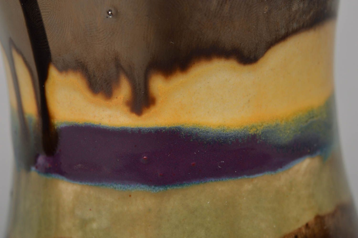 Фарфоровый подсвечник с росписью на одну свечу ручной работы декор для дома фото 3